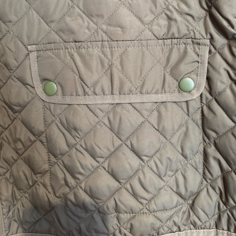 J. Crew Women’s Packable Olive Green Quilted Field Jacket - Picture 3 of 8
